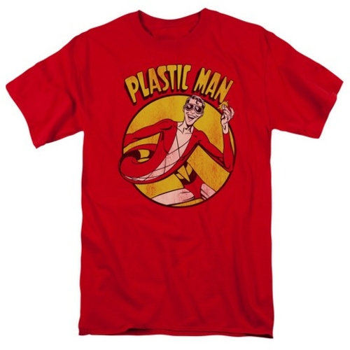Trevco Dc-Plastic Man - Short Sleeve Adult 18-1 Tee - Red- 5X