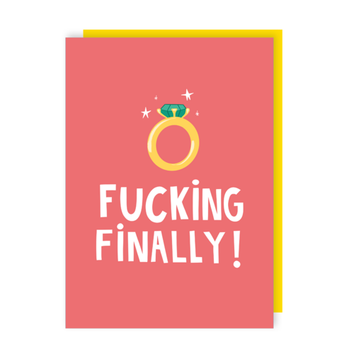 Finally Funny Engagement Card (Pack of 6)