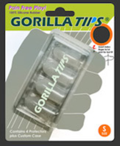 Alfred 98-GT101CLR Gorilla Tips Fingertip Protectors, Clear - Smal