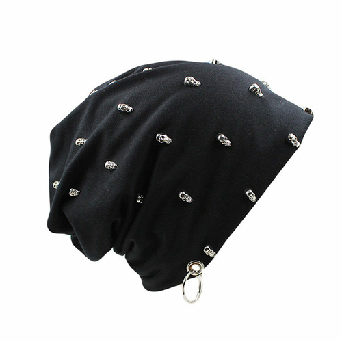 Skull Studded Beanie