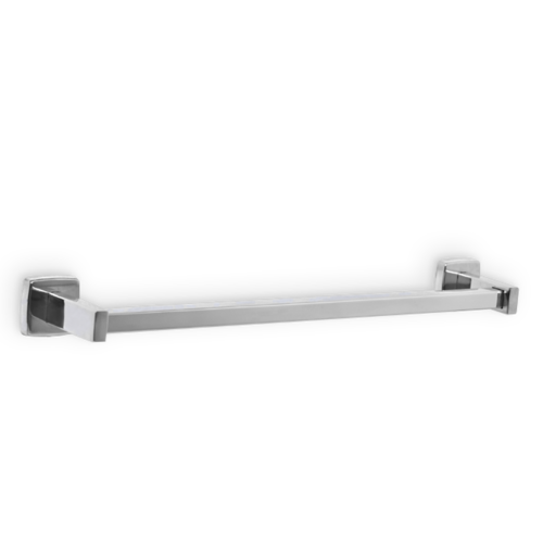 AJW UX131-SF-18 Square Satin Towel Bar 18 In. L - Surface Mounted