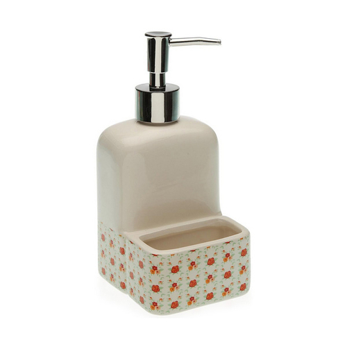 Soap Dispenser Roses (9 x 18,5 x 8 cm)