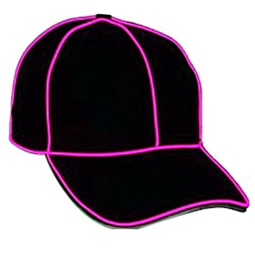 Blinkee 185183 Electro Luminescent Baseball Hat, Pink