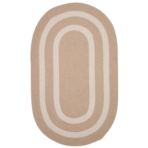 Colonial Mills Rug GW83R024X120 2 x 10 ft. Graywood Braided Rug  Natur