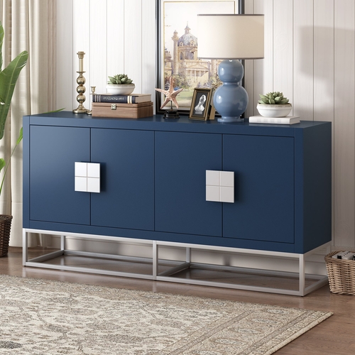 Light Luxury Designed Cabinet with Unique Support Legs and Adjustable