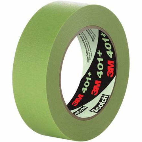 3M T9364018PK 1.50 in. x 60 yards 233-401 Plus Masking Tape, Green