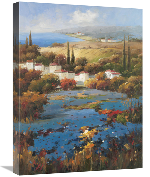 Global Gallery GCS-131240-1824-142 18 x 24 in. Villagio Blue Art Print