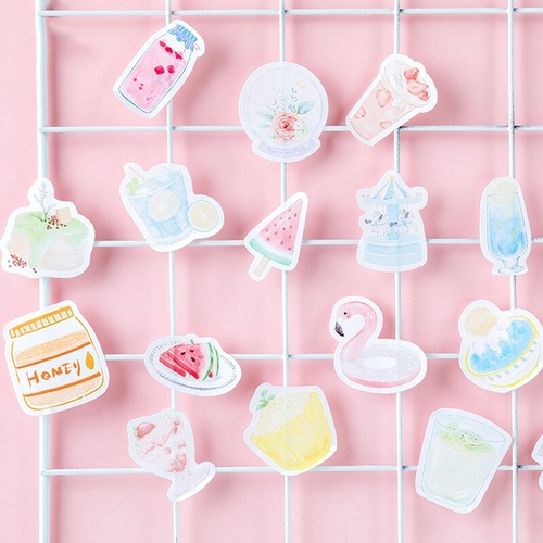 46PCS/PACK Fruit Honey Sticker Scrapbooking