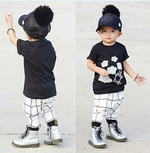 2pcs Toddler Kids Baby Boy Girl Clothes Flower