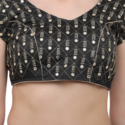 Solid Crop Top For Women And Girls Black