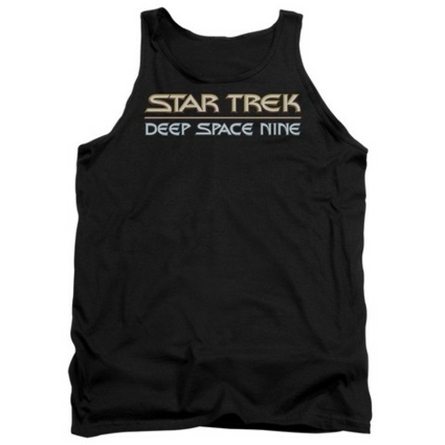 Trevco Star Trek-Deep Space Nine Logo - Adult Tank Top - Black- 2X