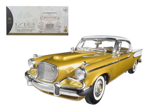 1958 Studebaker Golden Hawk Gold 1/18 Diecast Model Car by Road
