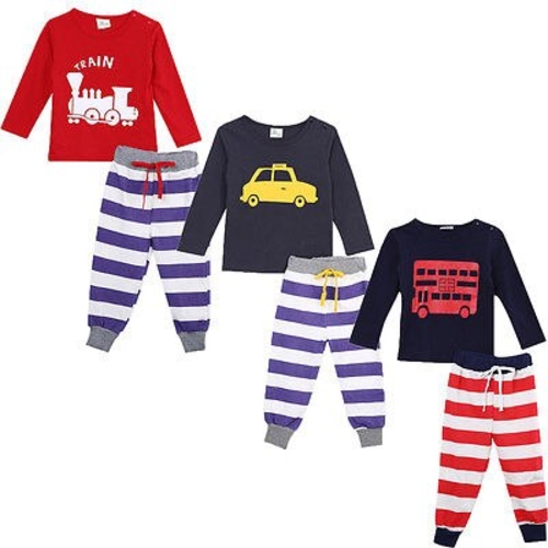 Children Clothing Sets Kids car print Pajamas set