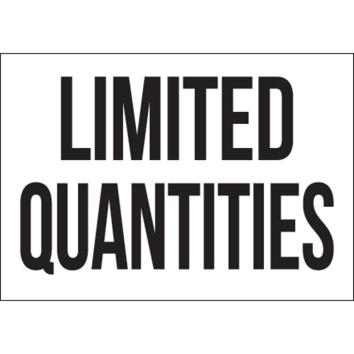 Tape Logic DL1297 7 x 10 in. - Limited Quantities Vinyl Labels, Bl