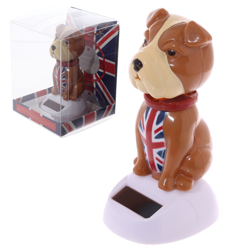 Fun UK Bulldog Solar Powered Solar Pal