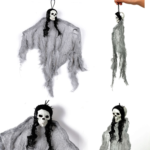 1 Pcs Terrible Halloween Props Hanging Skull