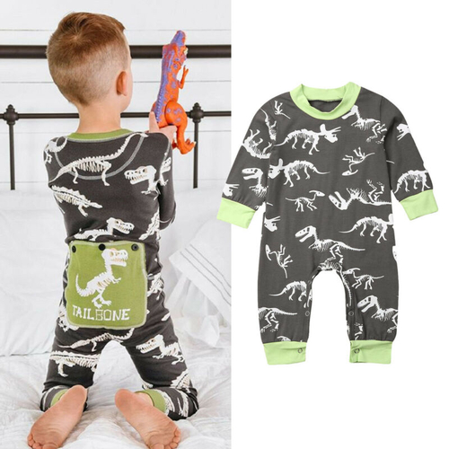 Pudcoco Autumn Newborn Kids Baby Boy Girl Dinosaur