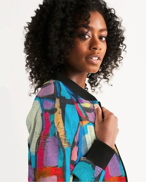 Womens Jackets - Sutileza Smooth Bomber Jacket