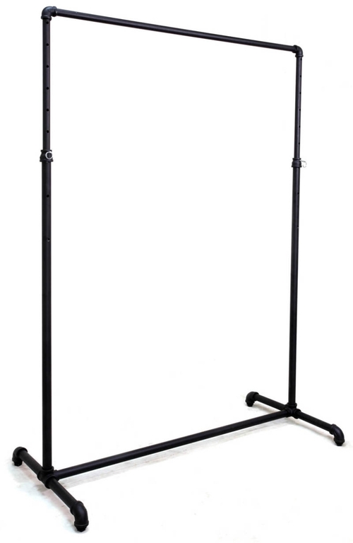 Height Adjustable Pipeline Ballet Bar Rack, Matte Black
