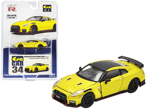 2020 Nissan GT-R (R35) Nismo RHD (Right Hand Drive) Yellow with Carbon