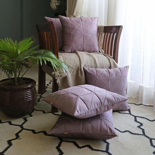 ANS chic and elegant wine quilted cushions