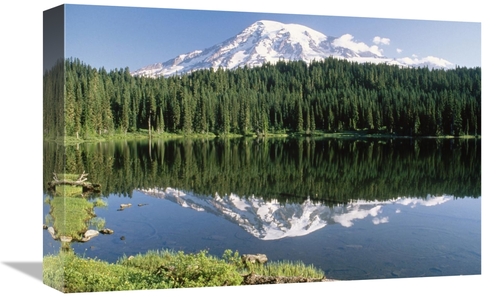 Global Gallery GCS-396691-1218-142 12 x 18 in. Mt Rainier Reflected in