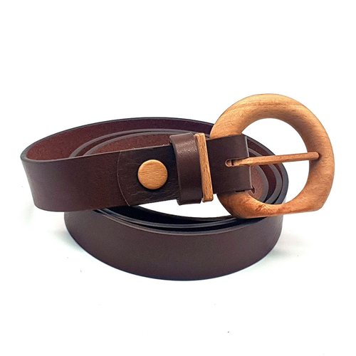 Luxury Wood Belt Fuji Heart 304