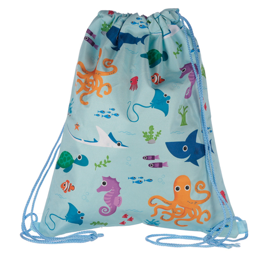 Handy Drawstring Bag - Fun Sealife Design