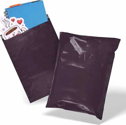 Amiff Dark Purple Poly Mailers 9 x 12, Peel and Seal Poly Shipping