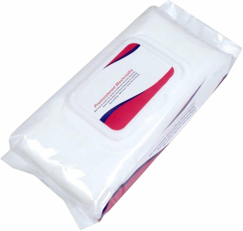 Personal Wipes 8" x 12". Case of 600 Pre-moistened Wipes in Soft