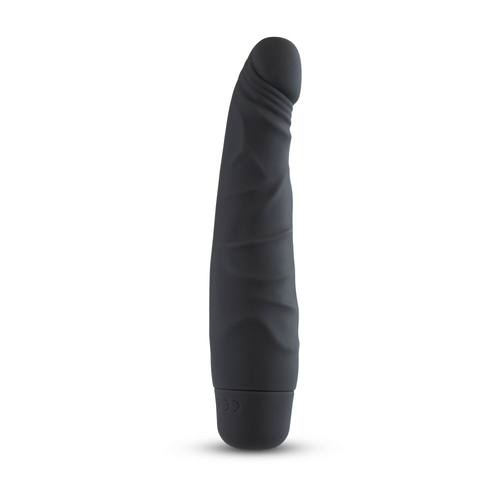 Silicone Willy's - Slim - 6.5 Inch Vibrating Dildo - Black