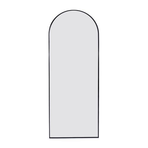 Black 71x27.5 inch metal arch stand full length mirror