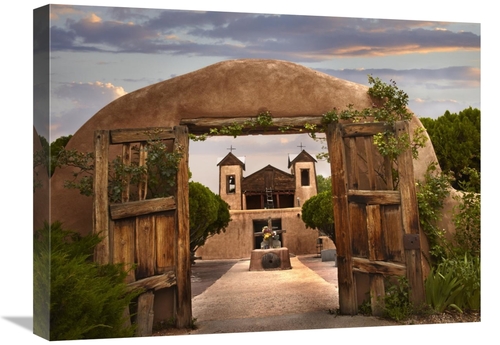 Global Gallery GCS-396373-1824-142 18 x 24 in. Church & Gate, El S