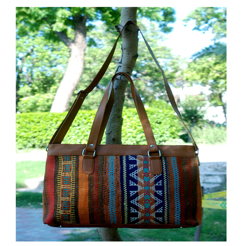 Kilim Leather Van Cleef Bag