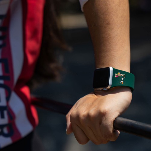 Custom Logo HD Green Watch Band Compatible with Apple Watch