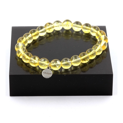 Citrine Bracelet 8 mm Beads.