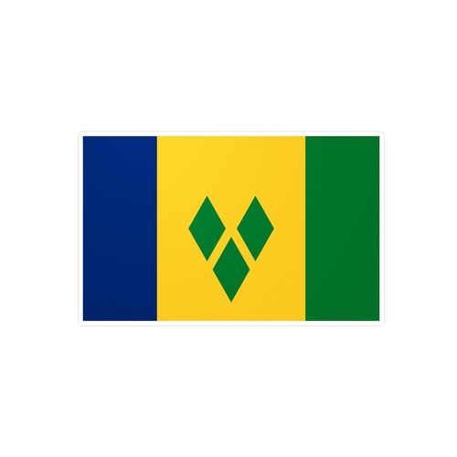 Autocollant Drapeau de Saint-Vincent-et-les-Grenadines en plusieurs ta