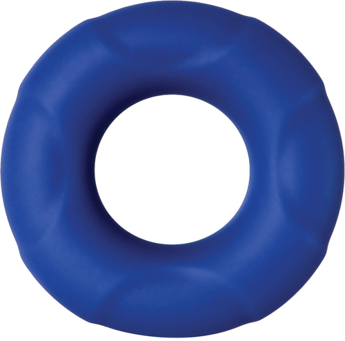 Adam and Eve Big Man Silicone Cock Ring - Blue