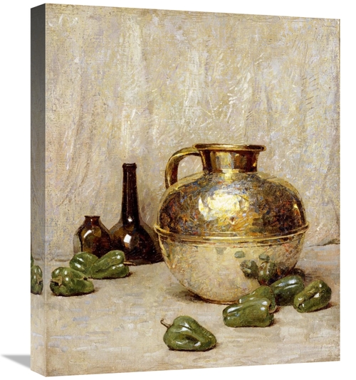 Global Gallery GCS-267820-22-142 22 in. Still Life with Green Peppers 