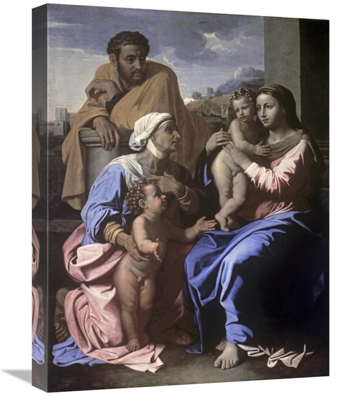 Global Gallery GCS-282690-22-142 22 in. The Holy Family with John the 