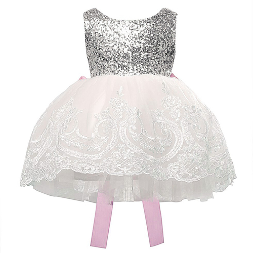 Lace Kids Baby Girls Chiffon Sleeveless Sequins