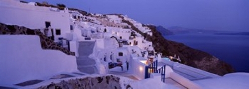 Panoramic Images PPI87760L Buildings in a city  Santorini  Cyclades Is