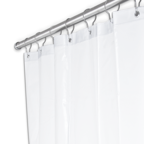 AJW UX250A-4272 42 In. W X 72 In. H Shower Curtain - Anti-Bacterial Fa