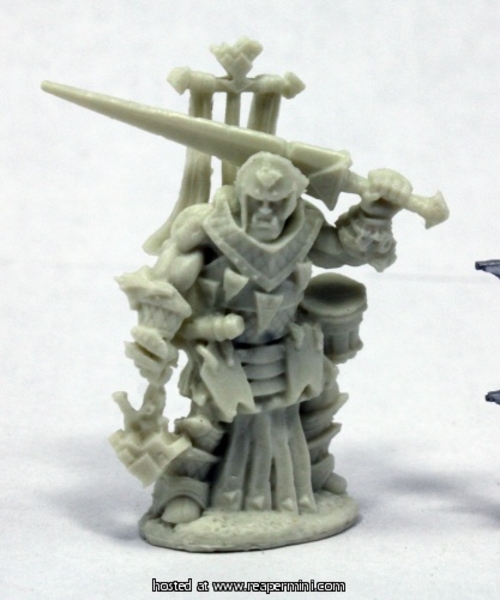 Reaper Miniatures REM89038 25mm Scale Oloch, Iconic Warpriest,