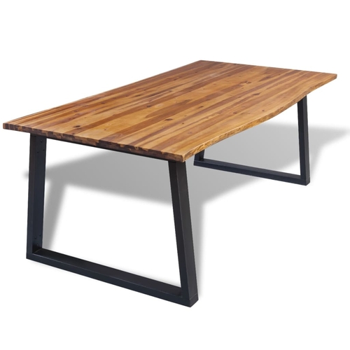 Solid Acacia Wood Dining Table 71"x35.4"