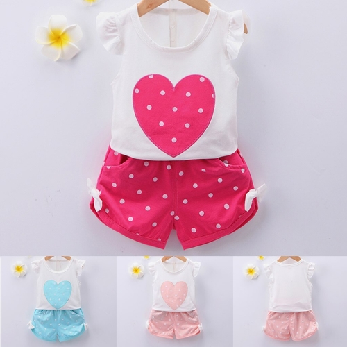 Cute baby girls Clothes set 2pc Toddler Baby Kid