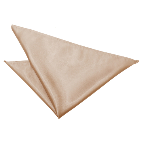 Plain Satin Handkerchief - Mocha Brown