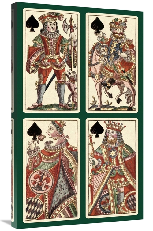 Global Gallery GCS-455077-36-142 36 in. Spades - Bauern Hochzeit Deck 