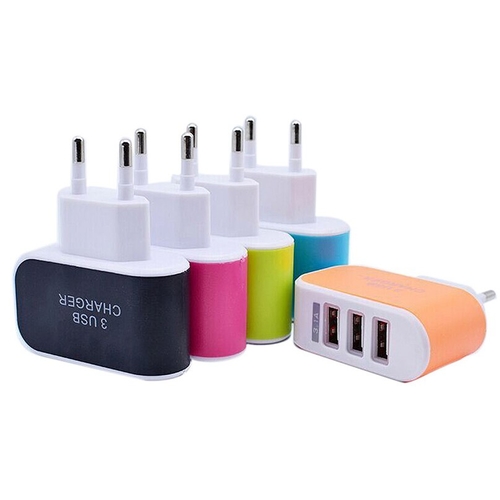 3.1A Triple USB Port Wall Home Travel AC Charger