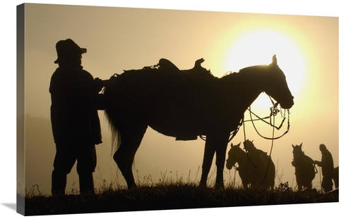 Global Gallery GCS-453131-2436-142 24 x 36 in. Chagras Saddling Up Dur